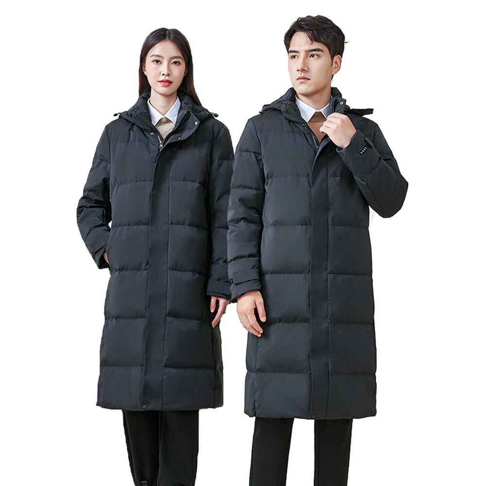 男女加長款羽絨服